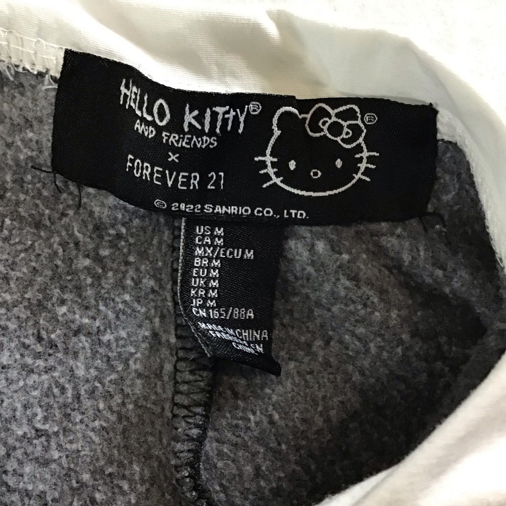 Hello Kitty Forever 21 Charcoal Sweatshirt with White Collar - Picture 7 of 12